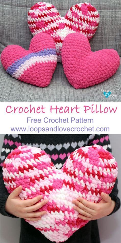 Valentine Heart Pillow Free Crochet Patterns Artofit