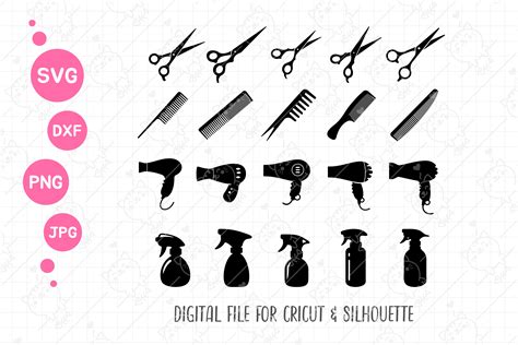 Scissors Svg Hair Salon Accessories Graphic By Foxgrafy · Creative Fabrica