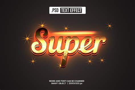 Premium Psd Psd Super 3d Text Effect Editable