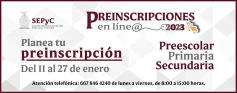 PREINSCRIPCIONES EN LINEA