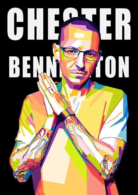 Chester Bennington Pop Art Poster Von Siksisart Printler