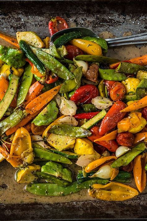 Vegetables With Lemon Herb Vinaigrette Recipe Traeger Recipe Grilled Vegetable Recipes