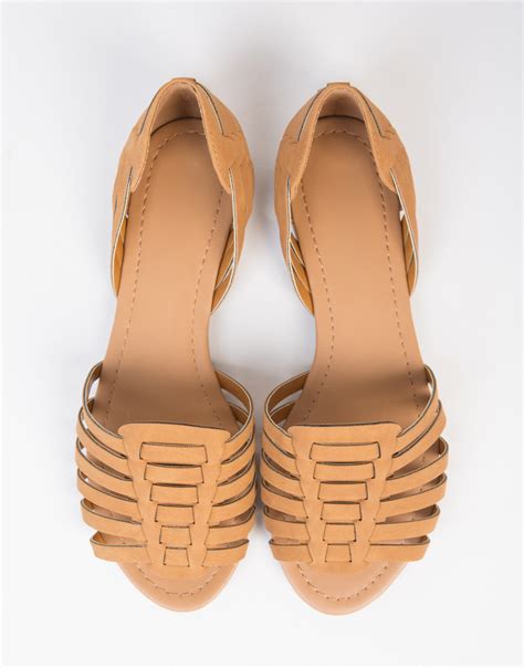 Woven Open Toe Flats Peep Toe Dorsay Flats Huarache Sandals 2020ave