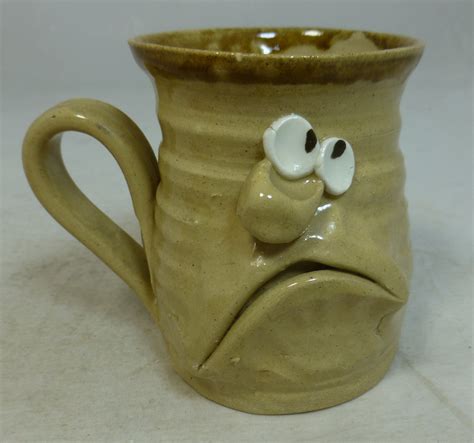 Vintage Ugly Mug 3d Moulded Studio Pottery Stoneware Mug By Etsy Uk