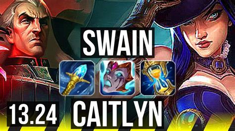 SWAIN Braum Vs CAITLYN Morgana ADC 14 1 14 Godlike 300 Games