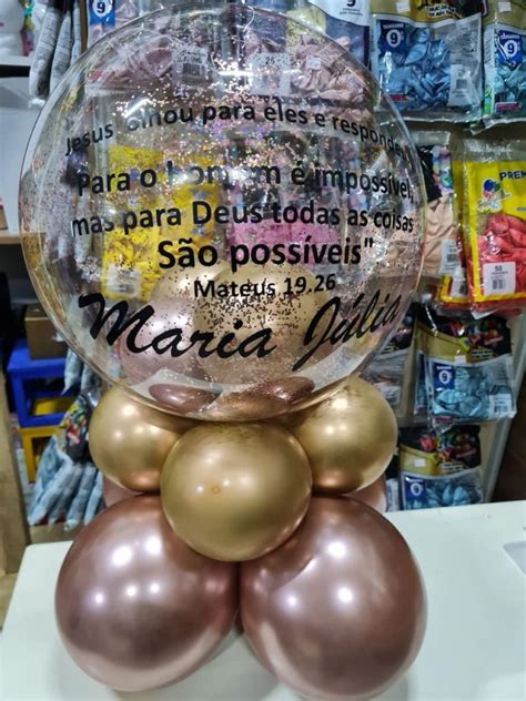 Arranjo Bubble Personalizado Universo Decorado