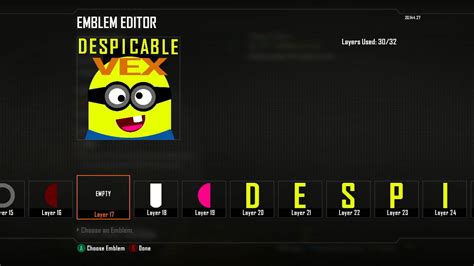 Black Ops 2 Emblem Despicable Me Minion Youtube