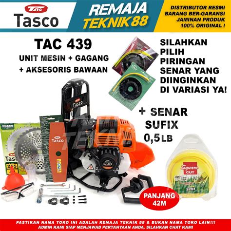 Jual MESIN POTONG RUMPUT 4 TAK TASCO TAC 439 TAC439 BRUSH CUTTER