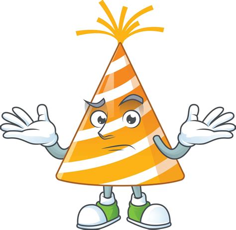 Cartoon Character Of Yellow Party Hat 21618412 Vector Art At Vecteezy