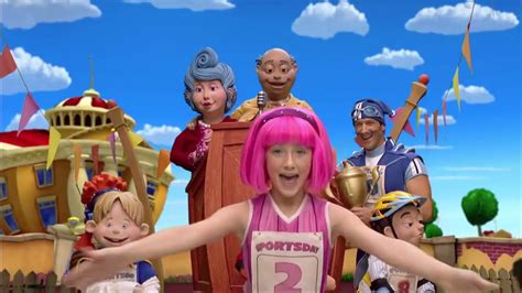 Lazytown Bing Bang Sports Day Bosnian Youtube