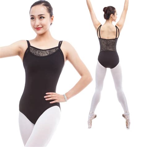 Gymnastics Leotard Women Camisole Rose Lace Ballet Leotard Women Dance