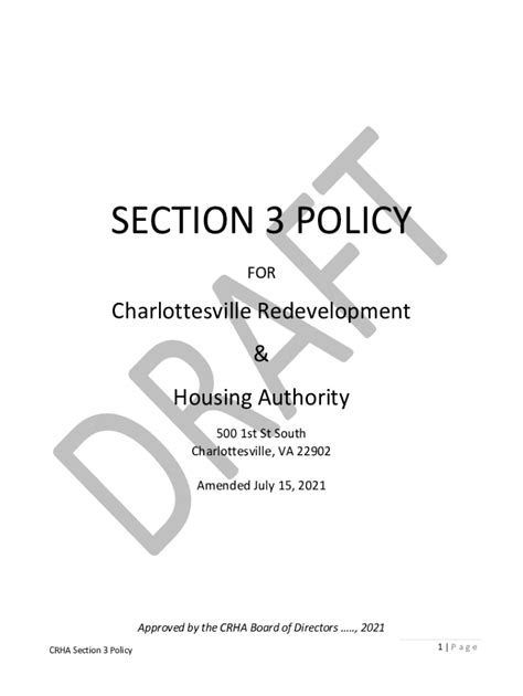 Fillable Online Charlottesville Redevelopment And Housing Authority Rfp Fax Email Print