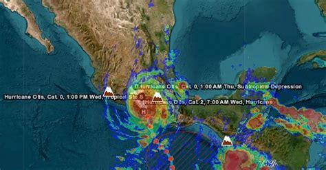 Otis Se Degrada A Tormenta Tropical Sobre Guerrero Sigue Su