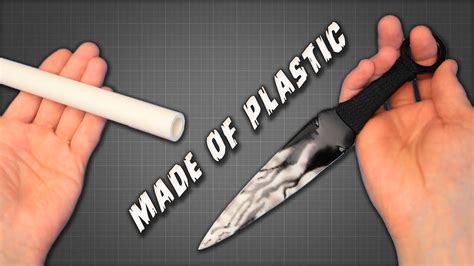 Making Kunai Bone From A Plastic Pipe How To Make Kunai Easy And