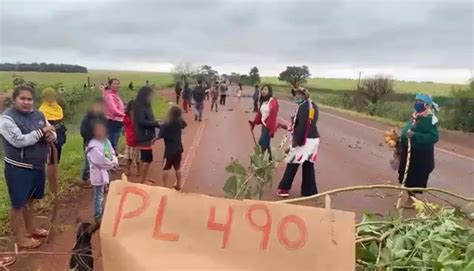 Ind Genas Bloqueiam Rodovias De Ms Em Protesto Contra O Marco Temporal