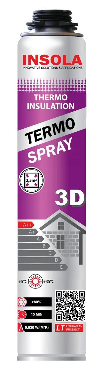 Natryskowa Pianka Poliuretanowa PUR Do Izolacji Thermo Spray 3D 850 Ml