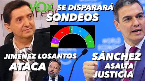 VOX SE DISPARARÁ en SONDEOS JIMÉNEZ LOSANTOS ATACA a ABASCAL Y