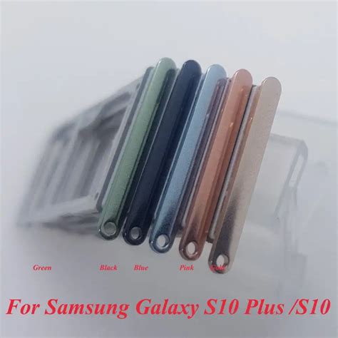 Sim Tray Holder Sd Card Reader Slot Adapter For Samsung Galaxy S10 S10 Plus G973 G975 Aliexpress