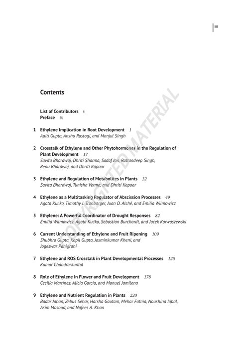 Pdf Ethylene In Plant Biology