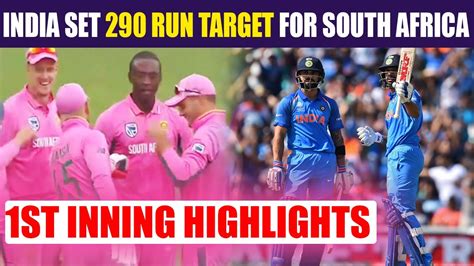 India Vs South Africa 4th Odi India Set Target Of 289 For South Africa