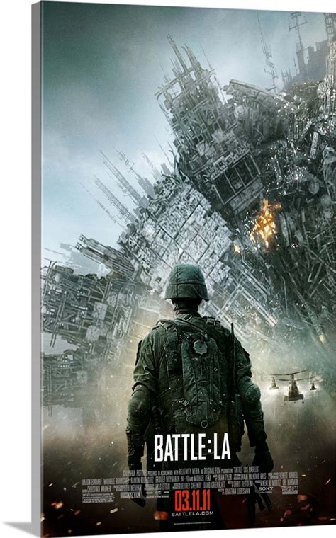 Battle Los Angeles Movie Poster Wall Art Canvas Prints Framed