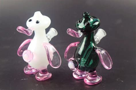 2020 Mini Cute Duck Water Pipes Herb Bongs With Weird Design Bongs Glass Pipes Bong With Glass ...