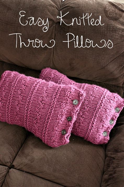 Easy Chunky Knitted Throw Pillow Cases - Tastefully Eclectic