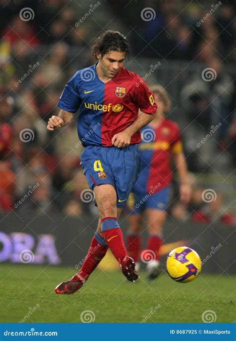 rafael marquez fc barcelona editorial image image  league