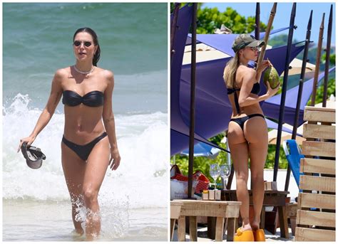 De Biqu Ni Iza Sensualiza Em Passeio A Cavalo Na Praia Veja Fotos