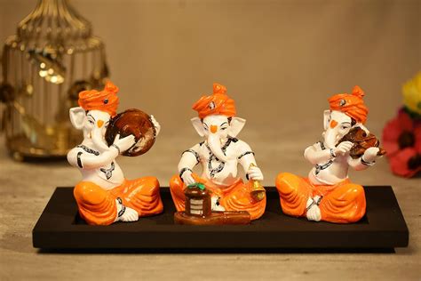 Buy Sn Handicrafts Musical Ganesha Plying Different Instruments