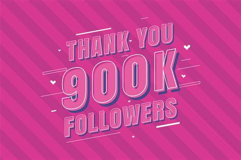 Thank You 900k Followers Celebration Gráfico Por Stockia · Creative Fabrica