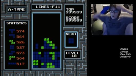 Der Tetris Kill Screen Wird Vom J Hrigen Erreicht Da Er Als Erster