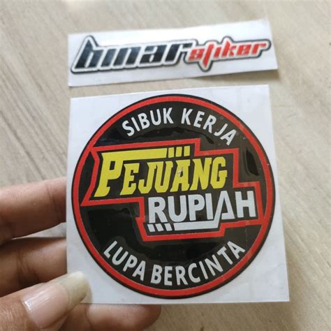 Stiker Cutting Viral Pejuang Rupiah Lazada Indonesia