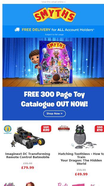 Free 300 Page Toy Catalogue Out Now Smyths Toys Superstores Email