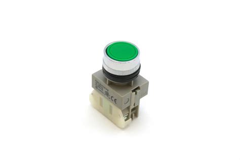 Mm Green Push Button Switch Momentary Apb Auspicious