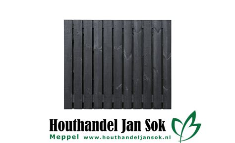 Tuinscherm Zwart Gesp 23 Planks 21 2 Dresden 150x180cm Planken 1