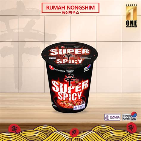 Jual Nongshim Farmers Heart Shin Red Super Spicy Cup Noodle Soup