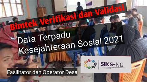 Bimtek Verifikasi Dan Validasi Dtks Fadlihamu Youtube