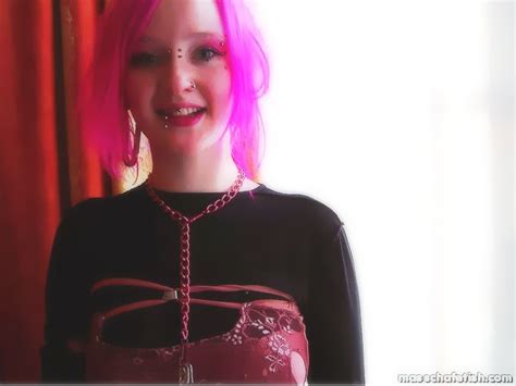 Pink Haired Goth Girl Masscha Fooling Around In Hot Pink Panties Porn