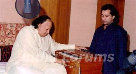 Rahat Fateh Ali Khan With His Uncle Nusrat Fateh Ali Khan Photo