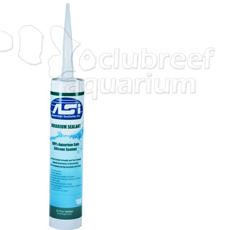 Asi Black Aquarium Silicone Sealant Oz Fluid Cartridge