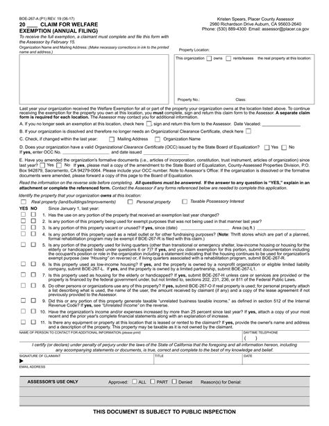 Form Boe 267 A Fill Out Printable PDF Forms Online