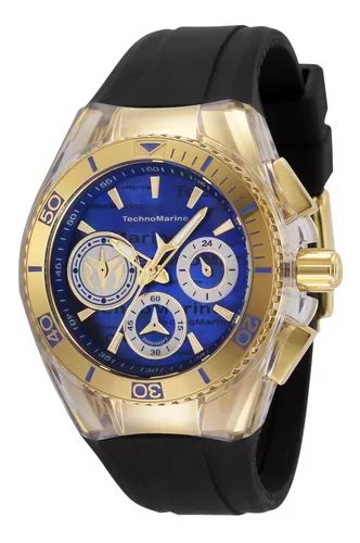 Rel Gio Feminino Technomarine Cruise Tm Preto Mercadolivre