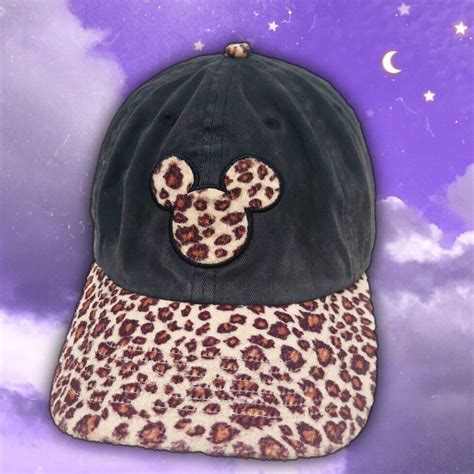 Y2k Cheetah Print Disney Hat Gem