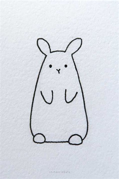 20 Cute Easy Bunny Rabbit Drawing Ideas Easy Bunny Drawing Rabbit