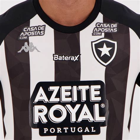 Camisa Kappa Botafogo Stripe Supporter Patroc Nio Futfanatics