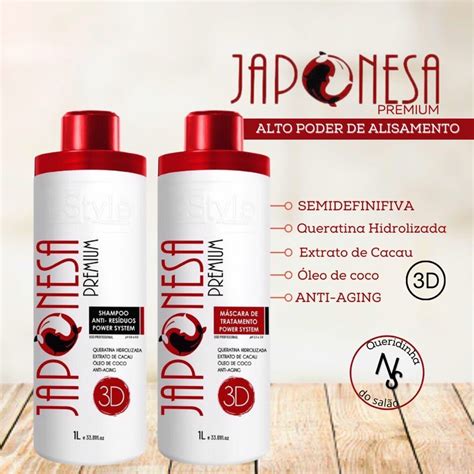 ESCOVA PROGRESSIVA JAPONESA NEW STYLE 3D ALISA AFRO E CRESPO SEMI