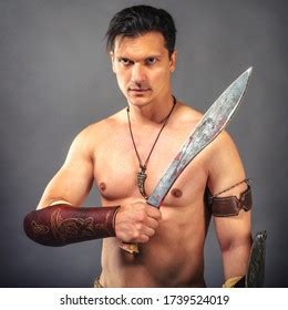 Half Naked Man Image Ancient Warrior Stock Photo 328990916 Shutterstock