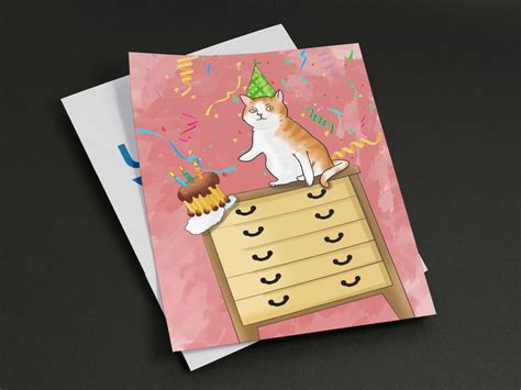 Cats Birthday Card Printable Cat Birthday Card Printable Birthday Card Funny Birthday Card