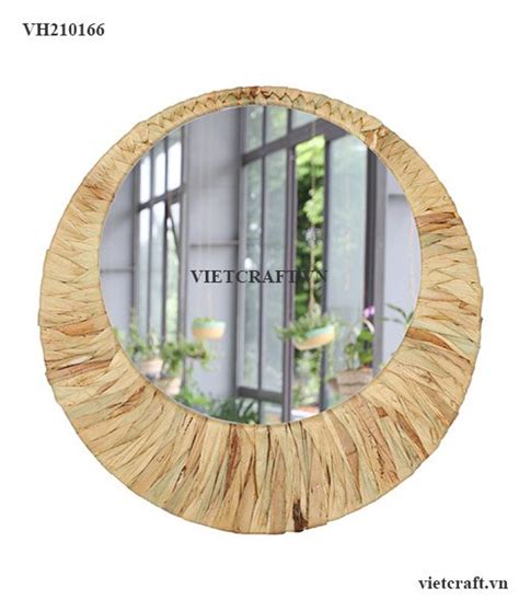 VH210166 Water Hyacinth Mirror Vietnam Handicraft Co Ltd